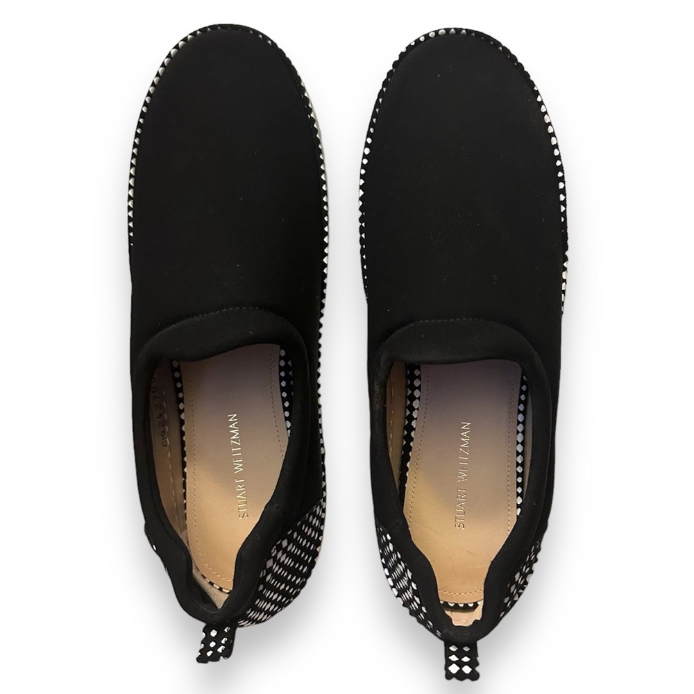 Stuart Weitzman Recovery Slip On Sneaker Black Size 9
